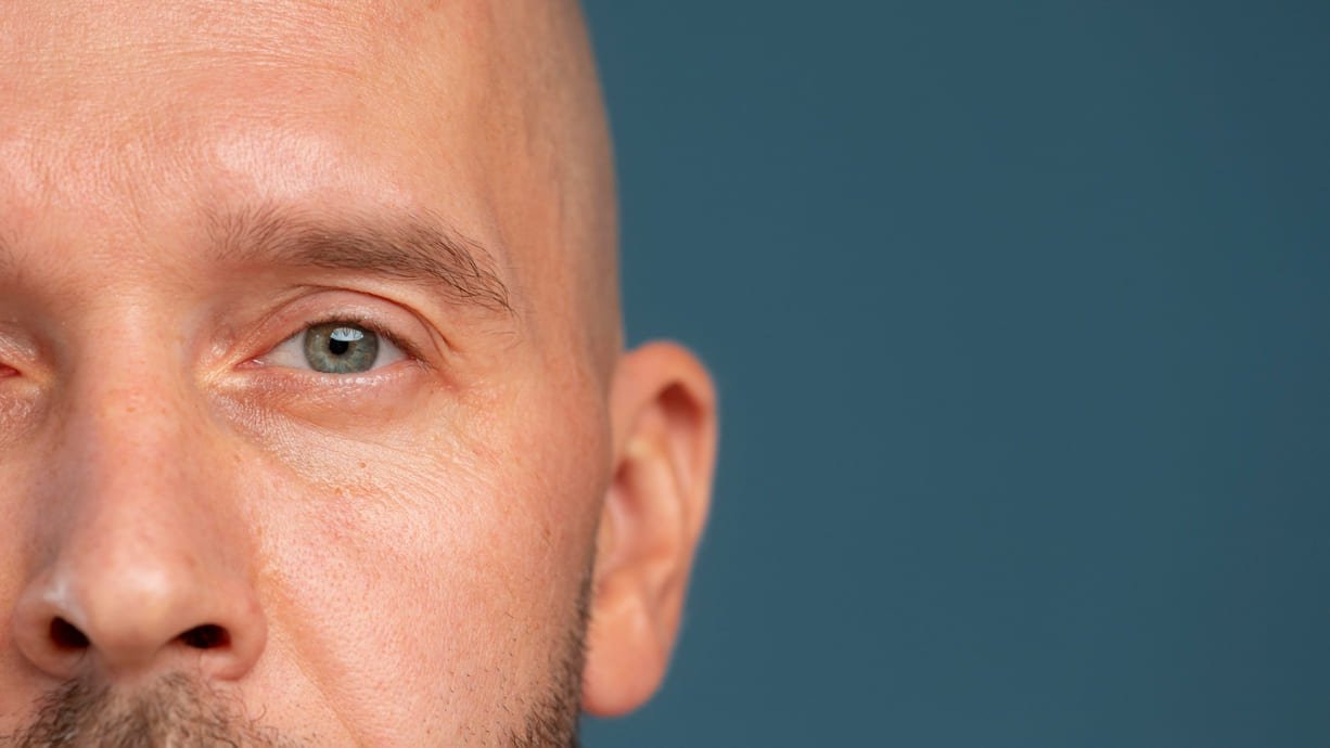 patas de gallo en hombres