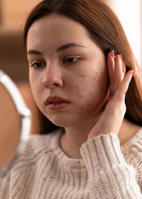 maquillaje para piel acneica