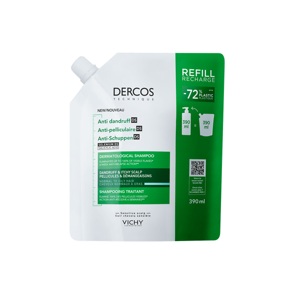 DERCOS ANTI-DANDRUFF DS SHAMPOO REFILL NORMAL TO OILY HAIR
