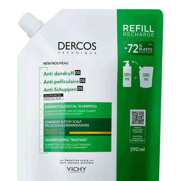 DERCOS - ANTI-DANDRUFF DS SHAMPOO REFILL - DRY HAIR