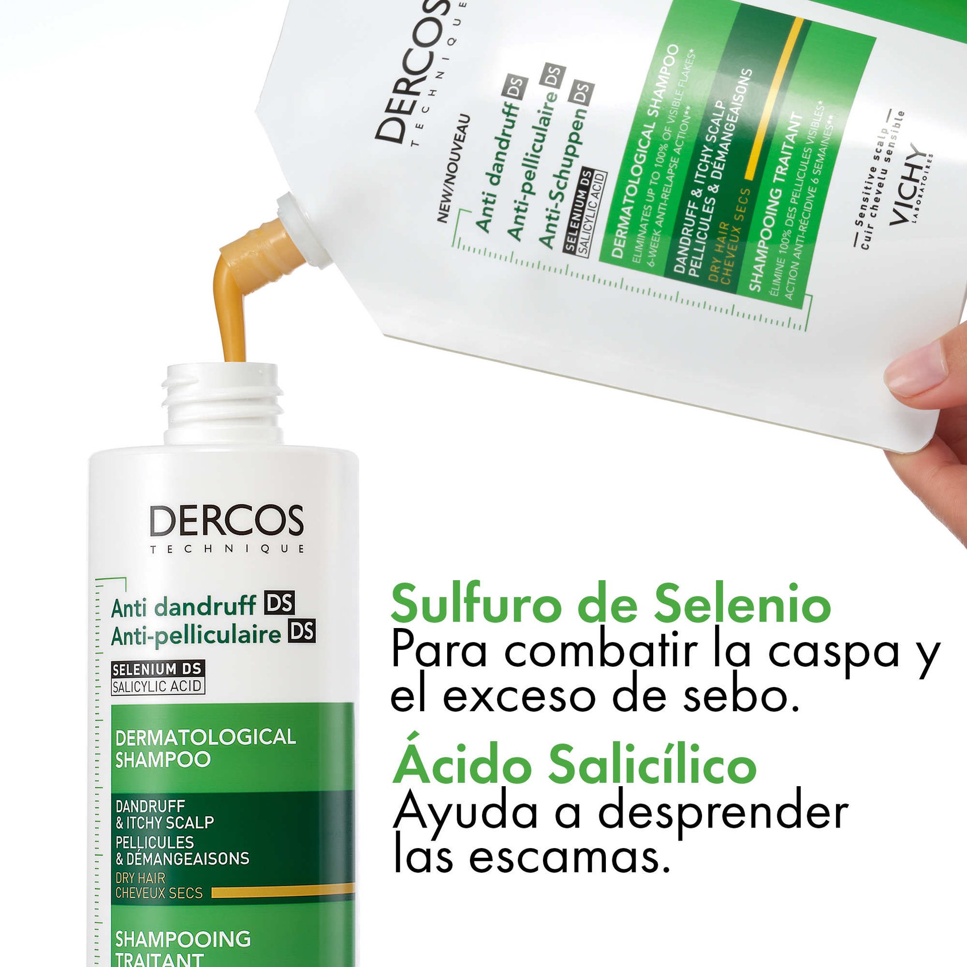 DERCOS - ANTI-DANDRUFF DS SHAMPOO REFILL - DRY HAIR
