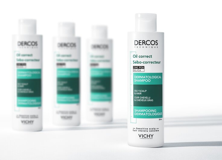 Dercos Oil Correct - Champú dermatológico para pelo graso | Vichy